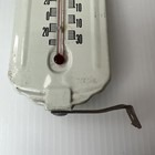 Vintage Amoco Gas Oil Adverting Thermometer Small Metal 1940   s-1950s Logo