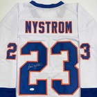 Autographed signed Bob Nystrom New York White Hockey Jersey Jsa Coa
