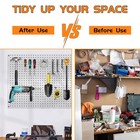 100 Pcs 2-inch Pegboard Hooks For Hanging Peg Board Organizer Accessories