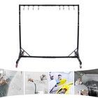 5-7ft Automotive Painting Stand Painting Hanger Rack Painting Stand 8 Hooks