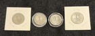 Lot Of 4 Silver Washington Quarters - Mixed Circulated 90  Silver 1934 - 1963