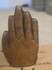 Old Tibet Bronze Gild Buddhism Shakyamuni Sakyamuni Amitabha Buddha Hand Statue