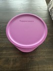 Tupperware Basic Bright Round Container Storage 9 Cup Mulberry Purple New