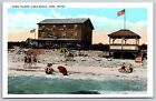 Postcard Howe Tavern  Long Beach  York  Maine Me Autos Swimmers V132
