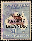3rd Wmk   1 Chocolate dullblue Kangaroo  North West Pacific Islands Sg 99 Cv  475