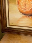 Vintage Original Oil Painting -still Life Orange -signed- Mccarley 27   x24   