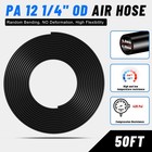 Taiidaues 1 4  Air Line Tubing Kit 1 4  Od Dot 1 4 -50ft Hose  Gold