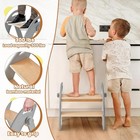 Wooden Step Stool  Two Step Stools  300 Lb  Load Capacity  With Safety Non-slip