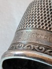 Antique 925 Sterling Silver Sewing Thimble Size 11 Engraved 