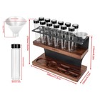 Single Dose Coffee Bean Storage Cellars Tubes Espresso Tamper Organizer 12 Pcs