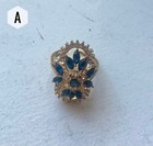 Vintage 18k Gold Plated Rings - Cocktail  Pearl  Rhinestone- Size 8  9  10 - Nwt