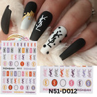 Nail 3d Sticker Multicolor Color  Nail Art Sticker  Nail Design