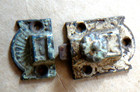 Antique Victorian Cast Iron Pie Safe Pantry Cabinet Spring Latch And Receiver  7