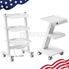 3 Layers Dental Medical Trolley Cart Mobile Instrument Tool With Built-in Socket