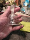 1893 Chicago World   s Fair Libbey Glass Bell With Etched Design   Raised Letters