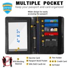 Rfid Blocking Passport Holder Id Card Travel Wallet Organizer Leather Cover Case