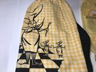 Lot Of 2 Vintage  Yellow Cotton Half Aprons