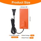 Heater Mat Silicone Heating Pad 120v 50w Heating Pad 127mm X 54mm
