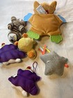 Baby Rattle Plush Toys Teether Lot Of 6
