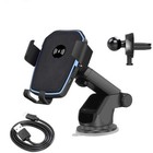 Wireless Fast Charging Car Charger Mount Holder Stand 2 In 1 For Cell Phone Usa