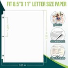 Sheet Protectors 8 5 X11 Inch Clear Page Protectors For 3 Ring Binder 100 Pack