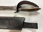 Vintage Antique Style Cutlass Sabre Sword Curved Steel Blade Leather Sheath 29 