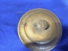 Antique Pozzoni   s Complexion Powder Brass Gold Puff Box Vanity Jar C1900