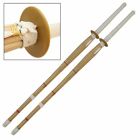 Pair Of Kendo Shinai Bamboo Katana Practice Training Sword Sparing Japanese