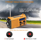 Emergency Radio  Solar crank  Noaa Alert  Am fm  Usb  Flashlight  For Outdoor