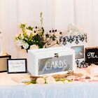 Wood Card Box For Wedding Rustic Card Box With Slot And Lock Gift Card Box Ho   
