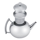 2l 201 Stainless Steel Teapot Coffee Tea Pot Kettle With Removable Infuser
