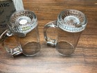 Princess House Crystal Beer Mugs 412c Set Of 2 Etched Clipper Ships Nib