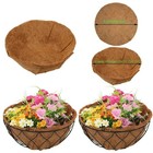 24 Inch Coconut Coir Hanging Basket Liner Easily Cut To Size Replacement Liner