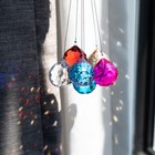 Hdcrystalgifts 15pcs Crystal Ball Prism 30mm Handmade Feng Shui Faceted Sun C   