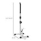 Adjustable Pair Of Barbell Squat Racks Portable Stand Weight Lifting Bench Press