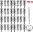 120 Pcs Marine Canvas Snap Button Fastener Kit Upholstery Boat Cover Snap Button