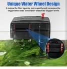 Aqqa Aquarium Filter 5-20 Gallon Fish Tank 5w 4-21 80gph  Black 