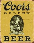 12x16 Vintage Tin Sign Beer Poster Coors Golden Discount Red