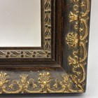Vtg Wood Ornate Gold   Brown Art Frame Fits 8   x 10    Ornate Stain Hand Painted