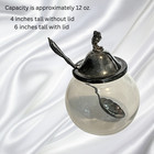 Vintage 1847 Rogers Bros International Silver Condiment Jar With Lid   Spoon