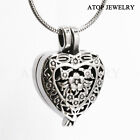 New Always In My Heart Locket Urn Necklace Jewelry Cremation Ashes With Tool