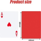 Tinlade 28 Pieces Poker Size Cut Cards Plastic Casino For Playing    