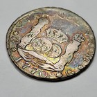 1770 Guatemala Pillar 4 Reales Rainbow Toned Lovely Vf Small Rev Scratch  t611