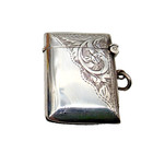 Nice Condition Antique Sterling Silver Vesta Case Birmingham 1913