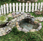 Marshall Home   Garden Miniature Stone Pond Fairy Garden Ornament Rock Pool Mg16