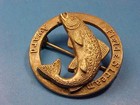 Vintage Field   Stream Silver Trout Fishing Award 12 Pounds 10 Oz Badge Pinback