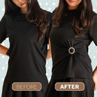 8 Pack Scarf Ring Clip   shirt Clips For Women Clothing fashion Metal Shirt Ties C