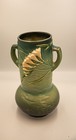 Vintage Roseville Pottery Freesia Design Vase 10 5  Tall Very Rare