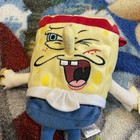Spongebob Squarepants Plush Toy Ty Beanie Babies Pirate Captain 7    2008