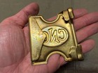 Original Spanish American War Us Army Krag Rifle Mills Ammo Belt Buckle-conn